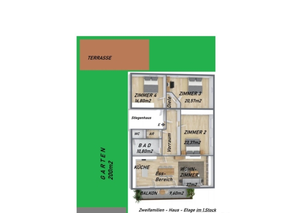 Grundriss beschriftet