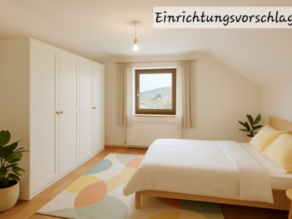 Einrichtungsvorschlag Schlafzimmer DG