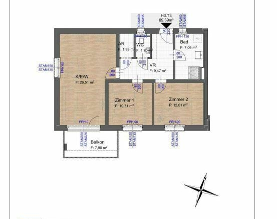 Grundrissplan_Haus3_Top3