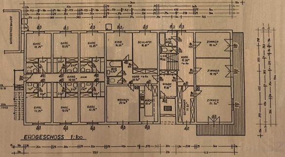 Grundriss Haus 2.te Reihe