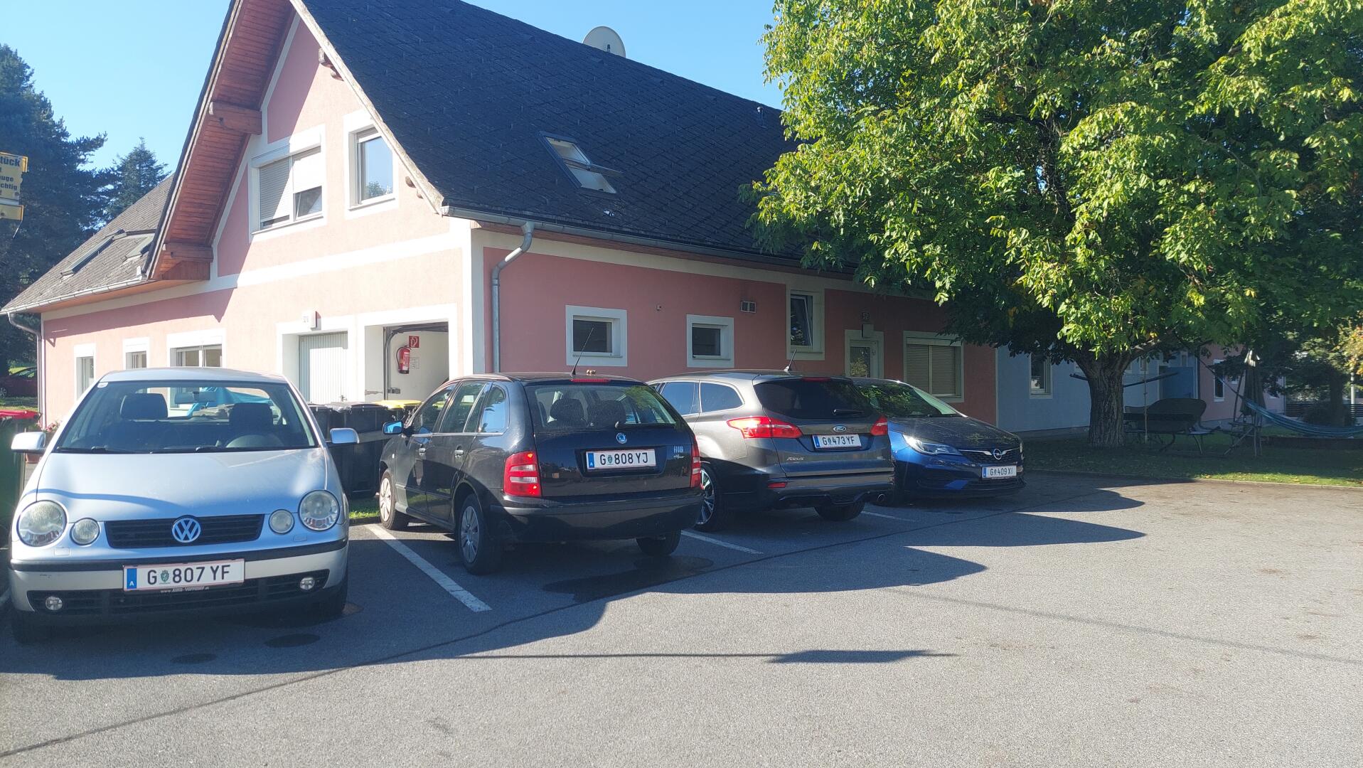 zugeteilter Parkplatz