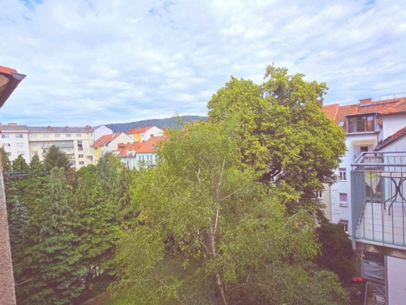 Blick vom Wirtschaftsbalkon