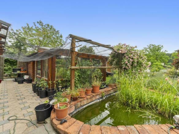 Ansicht Biotop und Glashaus