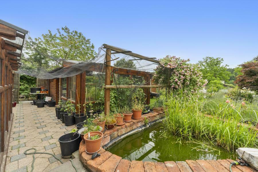 Ansicht Biotop und Glashaus