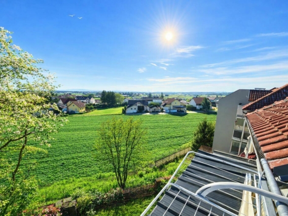 Blick 3 Balkon Frühling Sommer