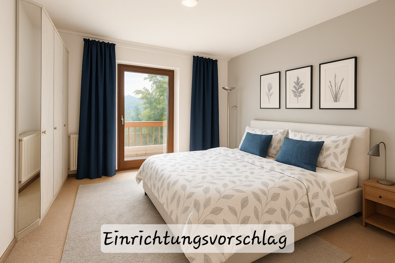 Einrichtungsvorschlag Schlafzimmer