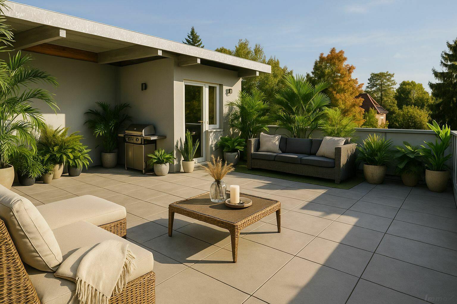 Sonnenterrasse KI-unterstützt