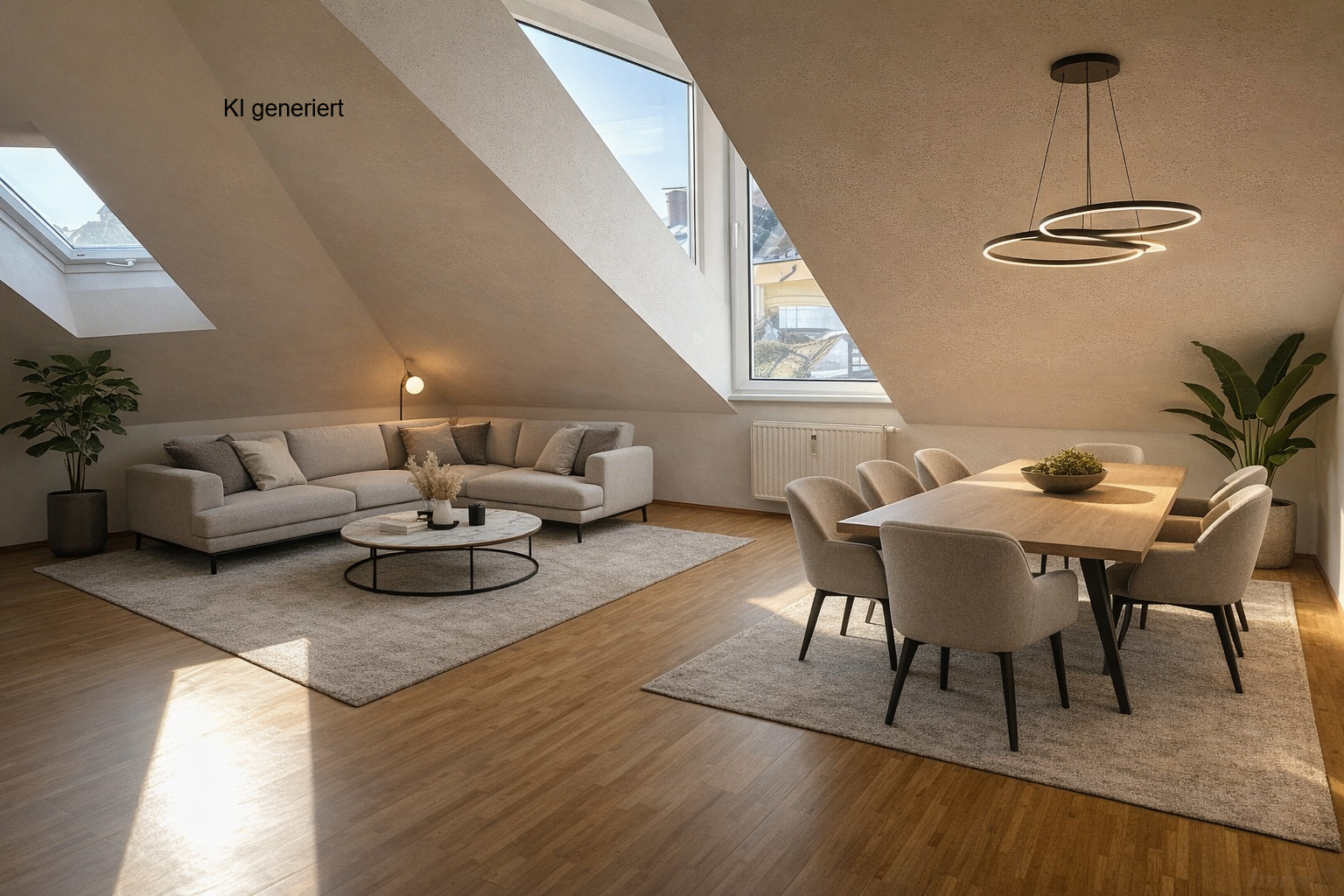 Wohnzimmer mit Möblierungsvorschlag