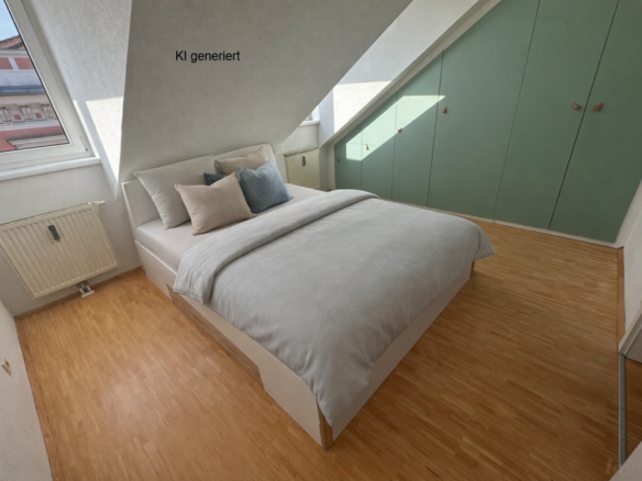 Schlafzimmer möbliert