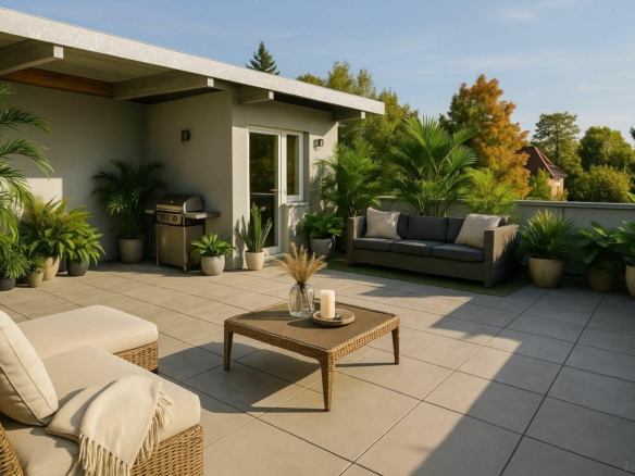 Sonnenterrasse KI-unterstützt