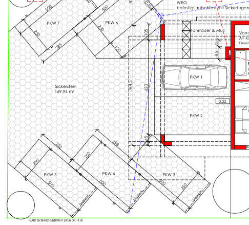Grundriss Abstellplatz