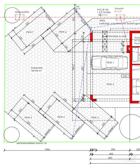 Grundriss Abstellplatz