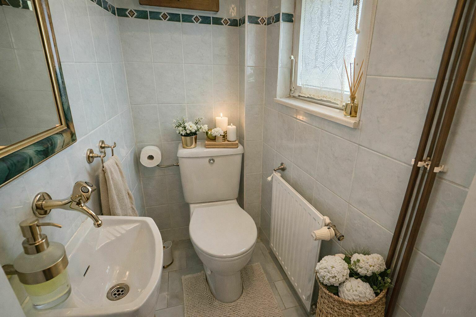 WC, Deko KI-unterstützt