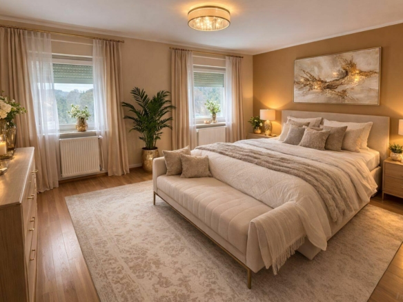 Zimmer 3  im OG Deko KI-unterstützt